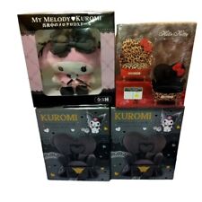 Sanrio Kuromi My Melody Plush Doll Set meloKuro Midnight DX with Jewelry Box