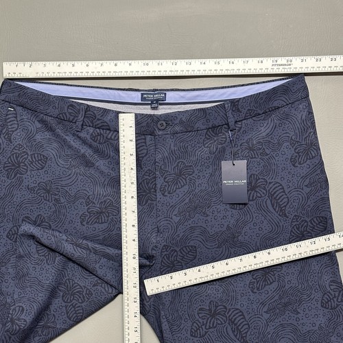 Peter Millar Golf Shorts Surge Oakland Floral Performance Men Sz 42 Navy - Picture 8 of 12