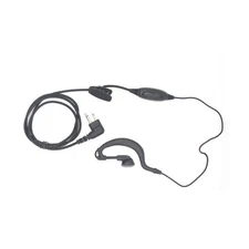 Black G-shape M Plug Walkie Talkie Headset Earpiece w/Mic PTT For Motorola Radio