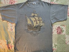 Vintage Galt Sand Shirt Santa Maria 1492-1992 Graphic Tee USA Made 1992