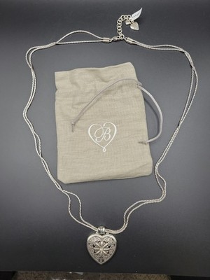 Brighton Brighton's Love LocketsFloral Heart Locket Necklace32''-34''
