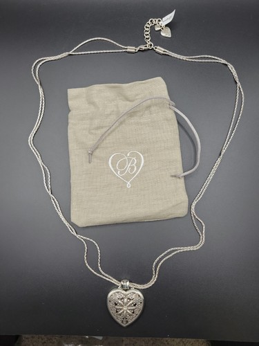 Brighton Brighton's Love LocketsFloral Heart Locket Necklace32"-34"