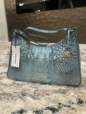 Brahmin Esme Blue Melbourne Genuine Leather Shoulder Bag