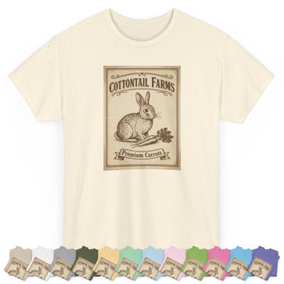 Bunny Rabbit Cottontail Farms Seed Pack Vintage Style Rustic Farmhouse Fashion