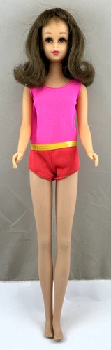 VINTAGE 1960's MATTEL BARBIE BRUNETTE BENDABLE LEG FRANCIE DOLL #1130