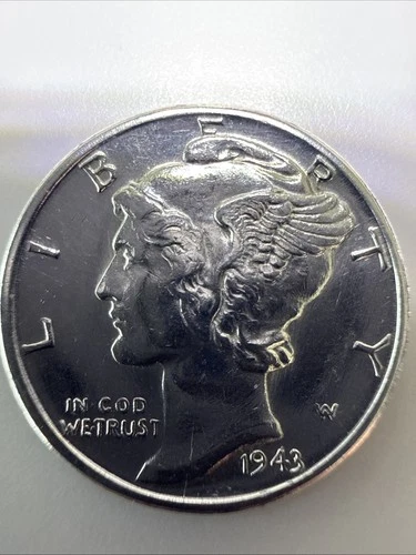 full split bands - FSB 1943 D Mercury Dime ~~ 90% Silver Uncirculated