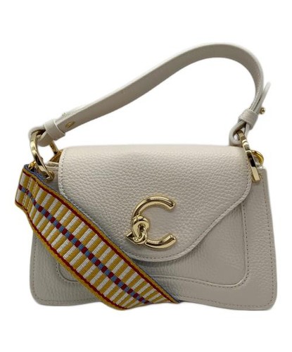 COCCINELLE C-Me Mini Shoulder Bag white