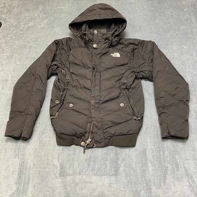 The North Face Recco Snow Jacket Womens XS Black Quilted Winter Hooded Full Zip