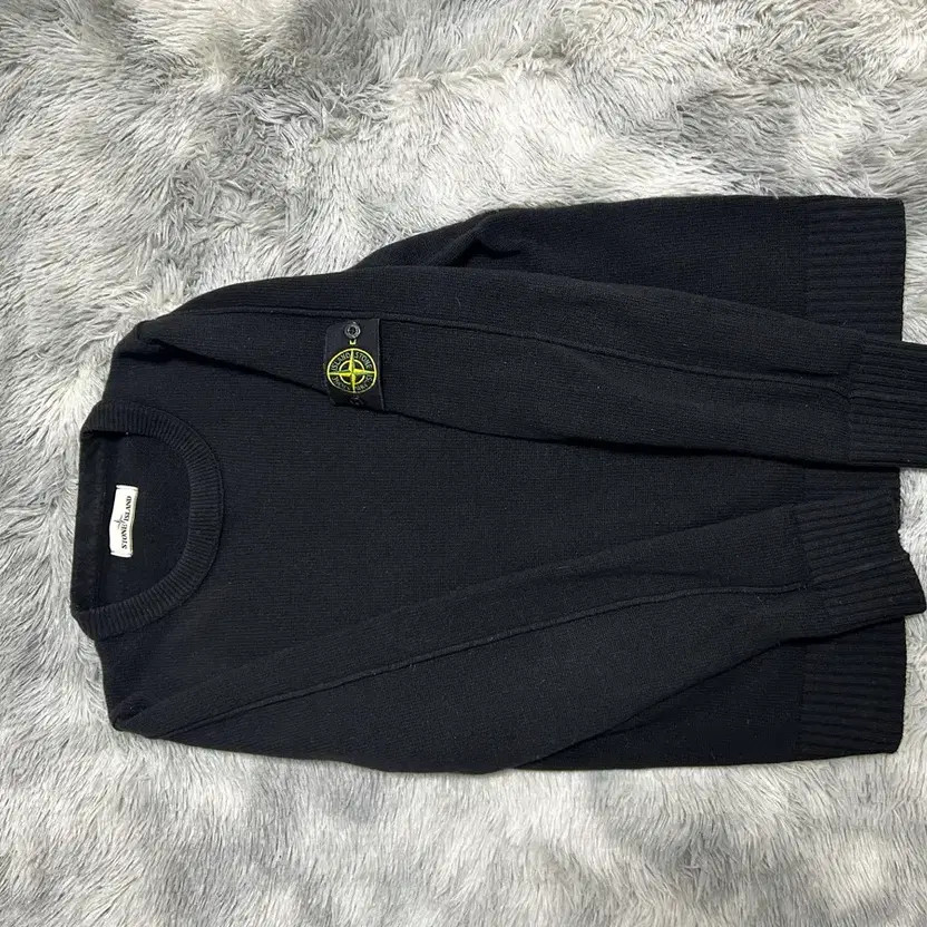 Stone Island Black Knit Sweater, Men's Size M, Good Condition thumbnail 4