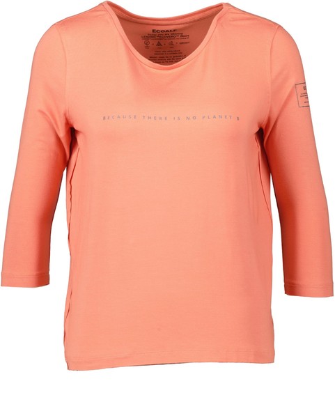 Neu! Ecoalf Damen T-Shirt 3/4-Arm Dusty Orange Gr. M-image