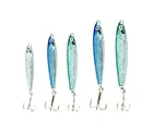 Dennett Pilchard Metal Lure Kit 5pc Sea Spinning Jigs Mackerel Bass