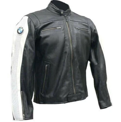 Neue BMW Motorrad Rennradfahrer Lederjacke, BMW MotoGP Racing Biker Lederjacke. - Bild 1 von 3