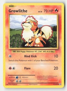 Growlithe 17/108 XY Evolutions Common