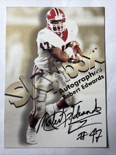 1998 Skybox Autographics On Card Rookie Auto Robert Edwards Georgia Bulldogs!!. rookie card picture