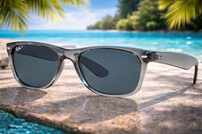 Ray-Ban RB2132 64503R Wayfarer Transparent Grey Polarized 58 mm Sunglasses