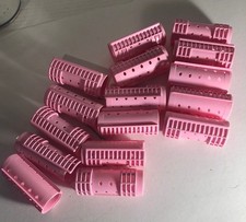 16 Vintage Pink Hair Rollers 3  