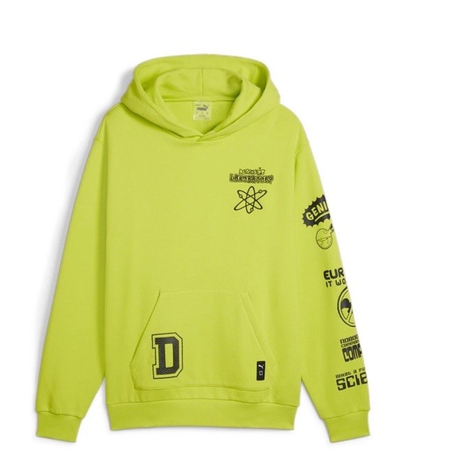 xme_louvページ PUMA Dexter's Lab X Melo Pullover Hoodie Mens Lime Green Casual