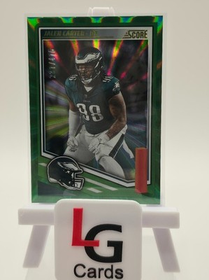 Jalen Carter 2025 Score Spokes parallel #d/415 Philadelphia Eagles
