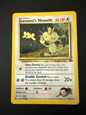Giovanni's Meowth 43/132 Uncommon Gym Challenge Pokemon Unlimited Near Mint on eBay