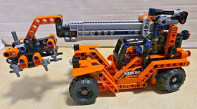 Retired Lego Technic 42062 Container Yard Truck & Loader Vehicle w Manual No Box