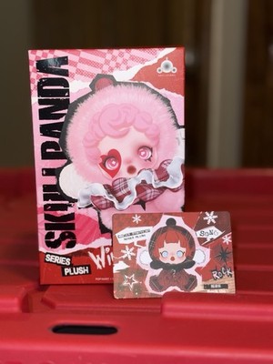 Authentic POP MART SKULLPANDA Winter Symphony Plush ROCK ON