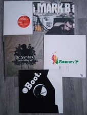 5 x UK HIP HOP VINYL RECORDS 12" COLLECTION, LOT, BUNDLE: Rodney P, Mark B Blade