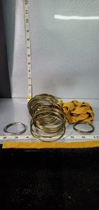 Lot 6 of Craft Rings Gold Brass  Metal for Dreamcatcher/ Plant Hanger