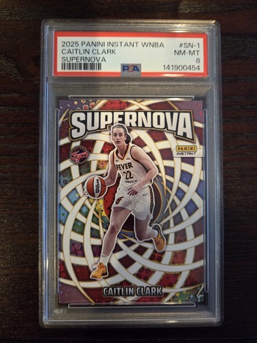 Caitlin Clark 2025 Panini Instant WNBA #SN-1 Supernova PSA 8 NM-MT QTY