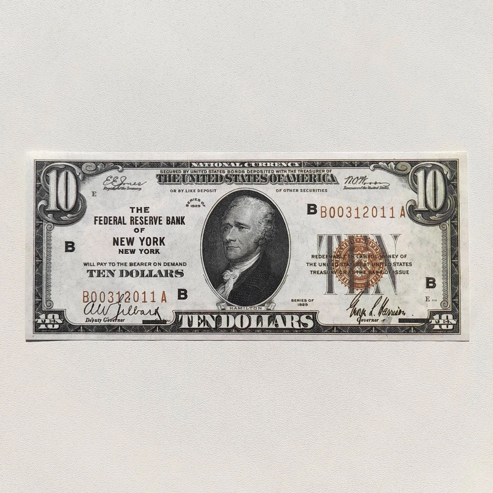 10 Dollars 1929 Federal Reserve Reproduction Bank Note US Fr US# 1860 P# 396 - Image 3 of 4