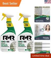 Professional Strength Mold & Mildew Spray - Instant Stain Remover, 32 oz, 2 Pack 1.30 per fl oz