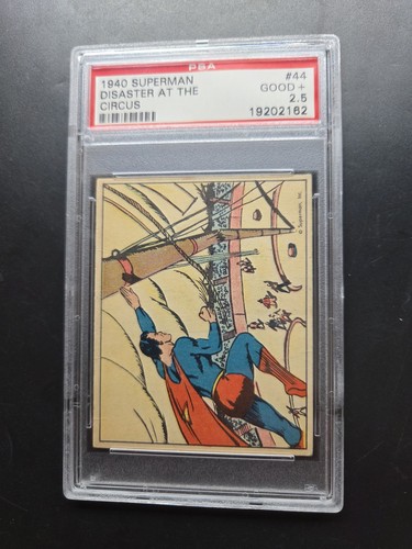 1940 Gum Inc Superman #44 Disaster At The Circus — PSA 2.5