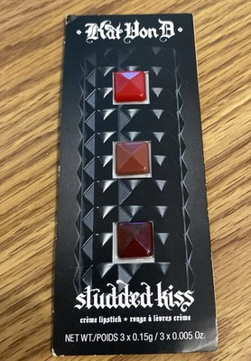 KAT VON D Studded Kiss   Lipstick- Samples-Try before you Buy! 3 Samples 