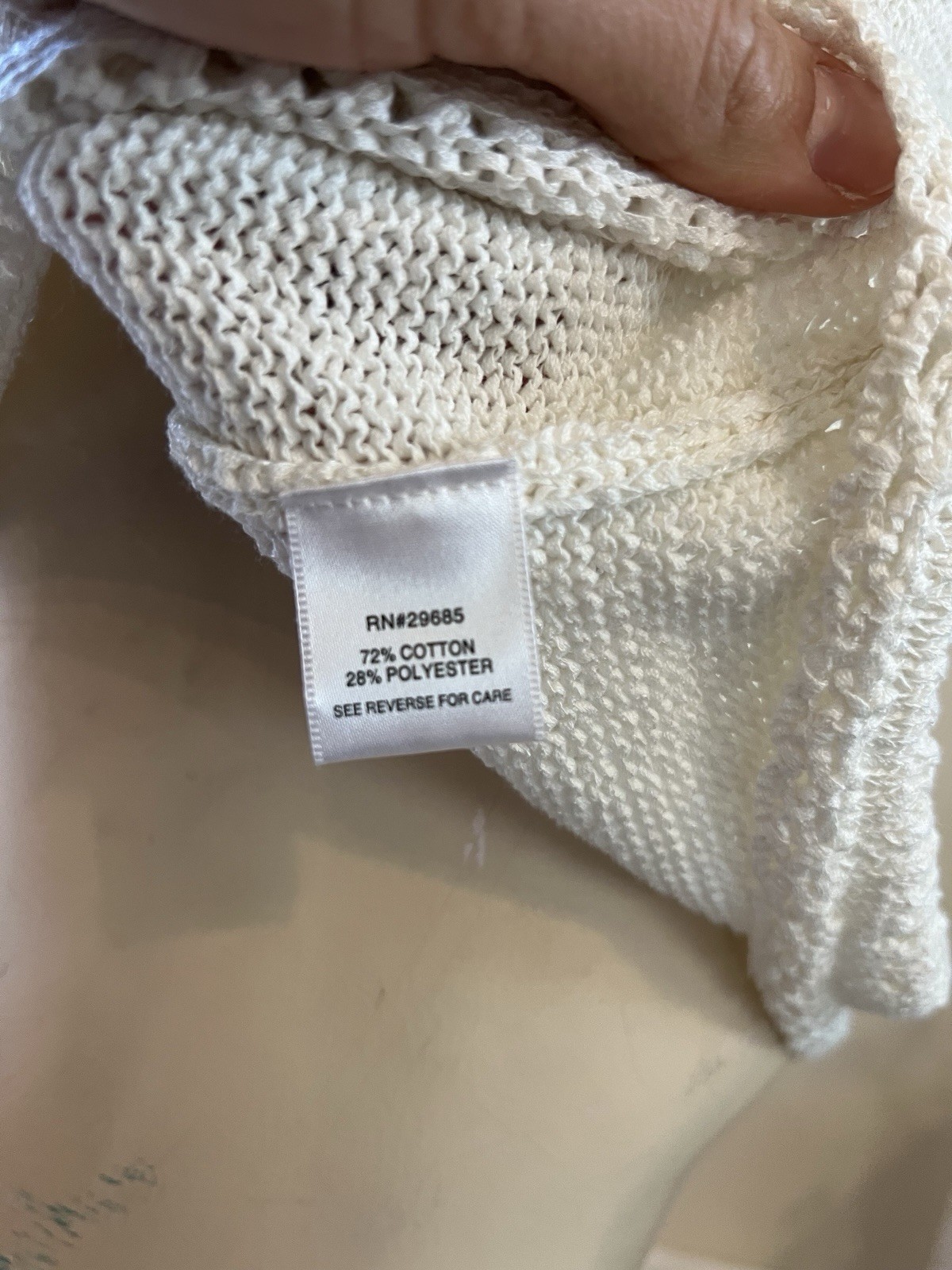 Pendleton Women’s MEDIUM Ivory Knit Sleeveless To… - image 4