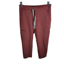 FIGS Yola Skinny Scrub Pants Women's Size XXS Petite Mauve 24.5 inseam