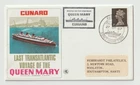 27/9/1967 UK GB Cover - Cunard - Last Transatlantic Voyage of the Queen Mary