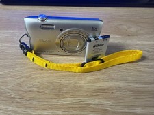 Nikon COOLPIX S3700 Silver 8x Wi-Fi Digital Camera JAPAN