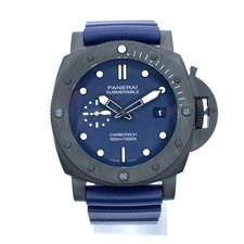 Panerai Submersible QuarantaQuattro PAM01232 Carbotech 44mm Blue Dial Full Set