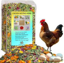 24OZ Nesting Herbs Chicken Coop 1.5LB Blend 8 Dried Herbs Flowers Keep Nest Hens
