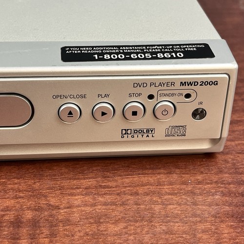 Reproductor de DVD/CD de video digital Magnavox MWD200G, sin control remoto - probado funcionando - Imagen 3 de 15