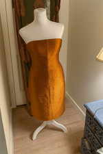 Handmade Chanel Copper Silk Dress –30' One of a Kind.  Excellent Condition 