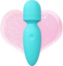Mini Wand Massager Cordless Rechargeable Waterproof Quiet 10 Modes Portable