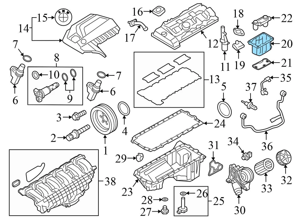2014-2016 BMW 435I XDRIVE - Engine Spark PLUG Housing / Insert 7605104 - Image 4 of 4