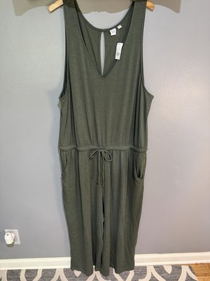 Gap Sleeveless Green Jumpsuit NWT Sz XXL