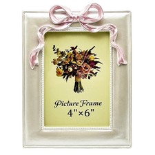 Vintage Picture Frame 4x6 Inch, Ornate Cute Photo Frames with Glass Front, Pi...