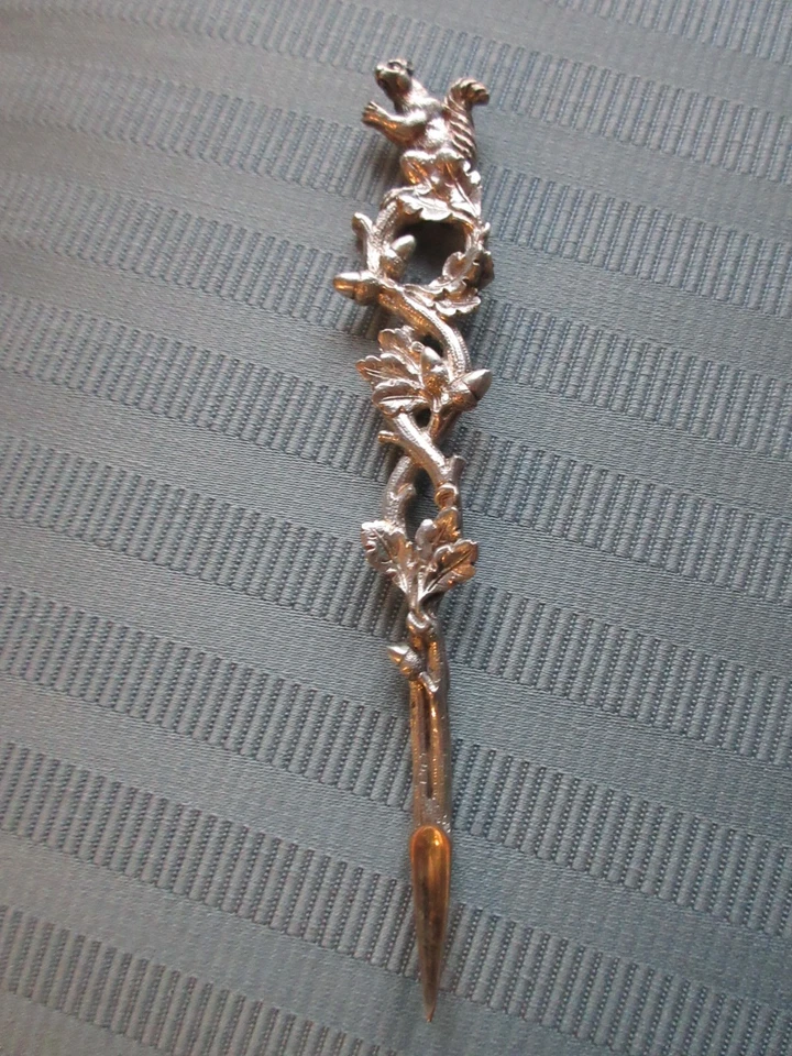 TIFFANY ARDILLA Nuez Pick ESTÉTICA 3D Bellota PLATA ESTERLINA 925 FIGURA SIN MONO Foto 4 de 4