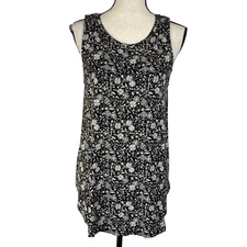 Old Navy Luxe Large Tank Top Floral Sleeveless Stretch Lightweight Round Neck