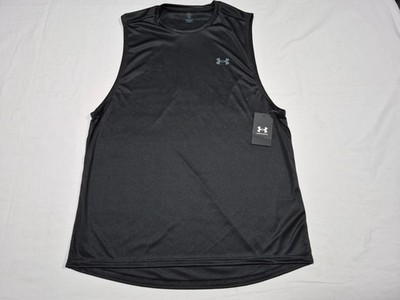 Under Armour Mens Velocity- Muscle Tank Heat Gear Loose 1327972-001 Black