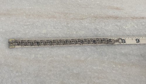 Beautiful Vintage Sterling Silver 925 Triple Link Bracelet - Picture 6 of 9