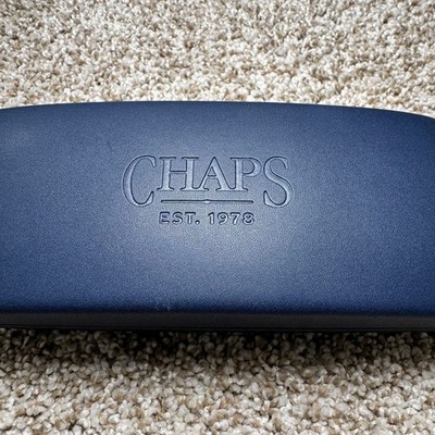 Chaps Est 1978 Eyeglass Sunglass Navy Classic Logo Case