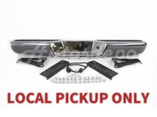 Rear Step Bumper Chrome Full Assy With Gray Face Cover For 97-04 Dakota